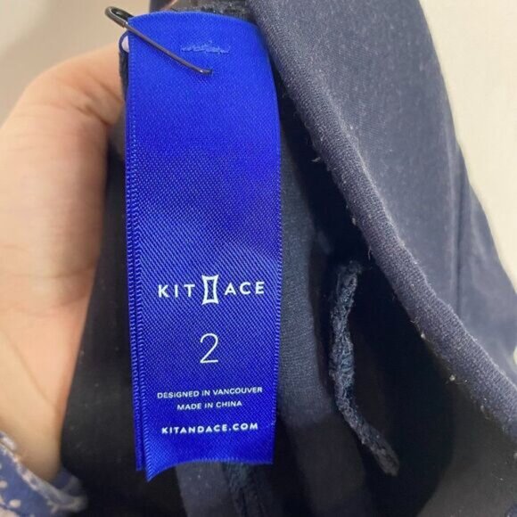 Kit and Ace Navy Blue Mulberry Pull On Pants with Pockets - Picture 7 of 8